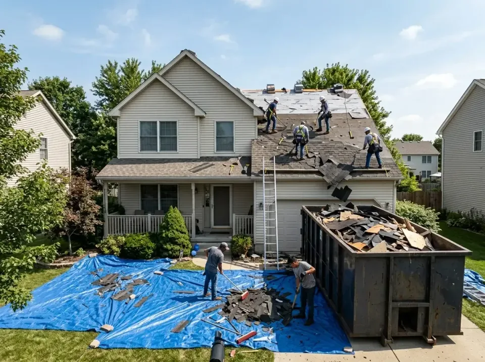 roof-replacement-debris-remova-004 — frequently asked questions, Cheapest Dumpster Rentals in Palm River-Clair Mel, FL